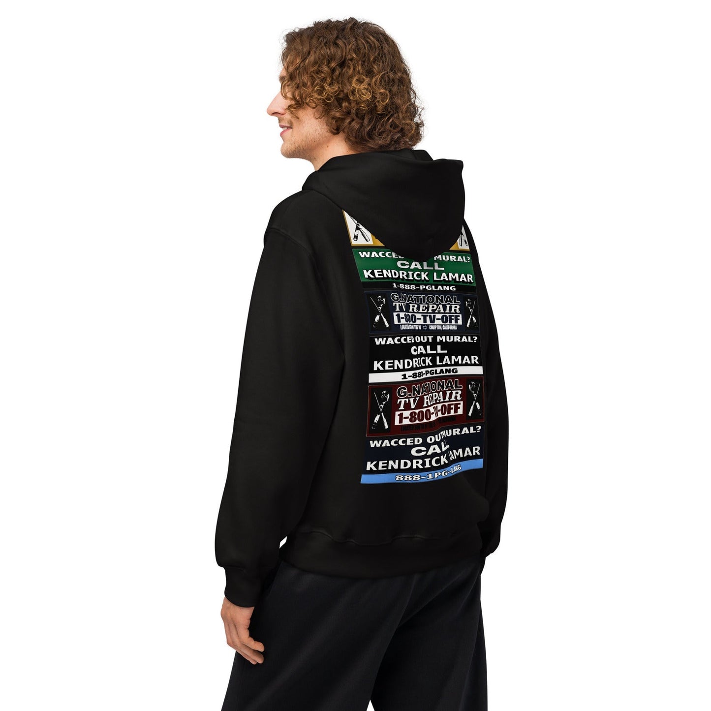 Kendrick Lamar Wacced Out Murals Oversized Hoodie - Kendrick Lamar Merch